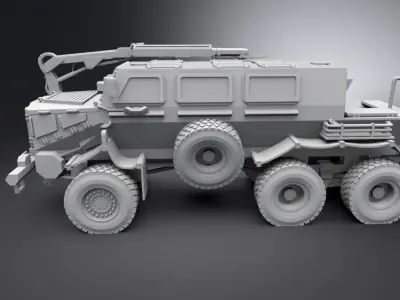 Bufallo MRAP Scale Model 3D print model