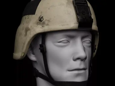 MICH Special Forces Helmet Low-poly 3D model
