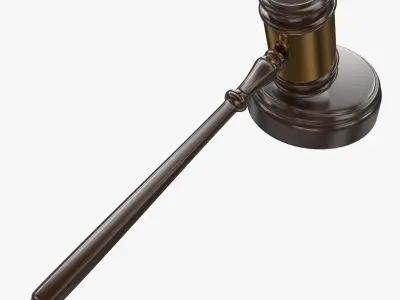 Gavel judge 3D model