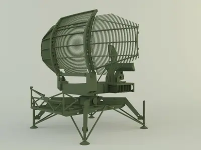 AN-TPS-43 radar system 3D model