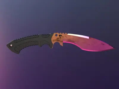 kukri knife 3D model purchase