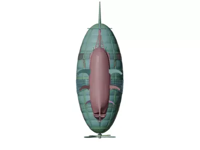 Airship packed lowpoly game  Low-poly 3D model