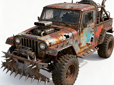 Sport Edition Off-Road 4x4 3D Model V01 Low-poly 3D model
