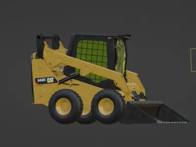 Mini Excavator CAT 3D model