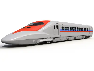 Bullet Train Locomotive 3D model