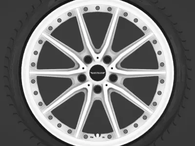 Artisan Spirits CORART A5 20 Inch Wheel Low-poly 3D model