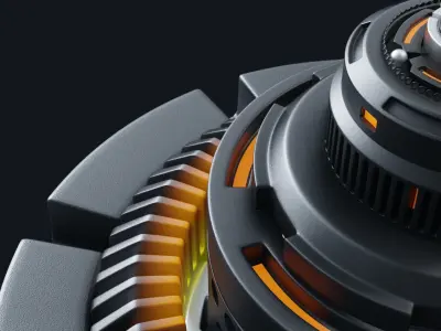 hardsurface detail animated 3d  Free 3D model