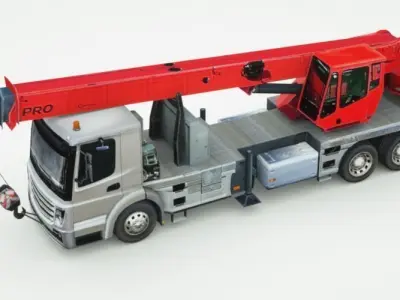 Generic Crane Truck Low-poly 3D model
