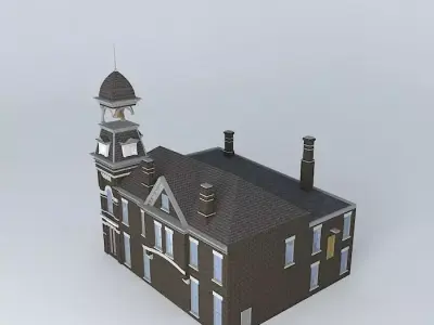 Stn 5 St Paul Minnesota Former Fire Station 5 built in1882  w... Free 3D model