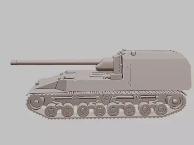HO-RI Japanese WWII Tank Destroyer 3D Print Model 3D print model