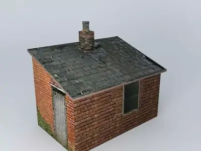 Eco Rail Track Tool Shed Old Steam Days Free 3D model