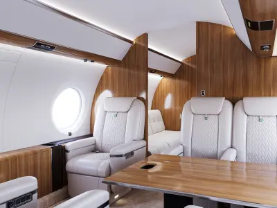 Privat Jet Interior 3D model