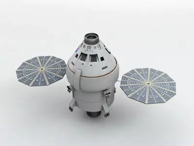 Orion MPCV Multi-Purpose Crew Vehicle Low-poly 3D model