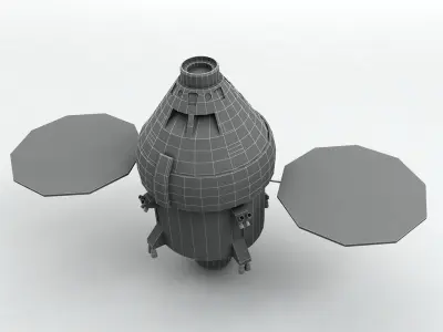 Orion MPCV Multi-Purpose Crew Vehicle Low-poly 3D model