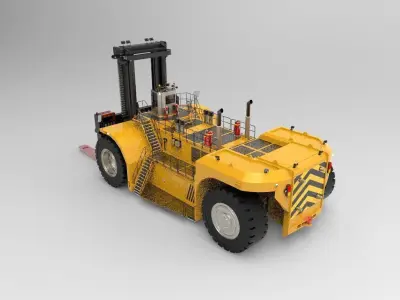 industrial heavy forklift 3D model