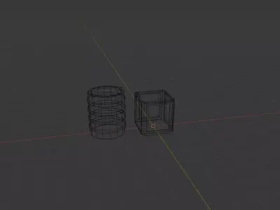 Low Poly Barrel and  Box  Low-poly 3D model