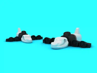 Crocodile Train Toy  3D print model