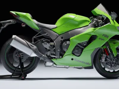 Kawasaki Ninja ZX 10R 2021 Low-poly 3D model