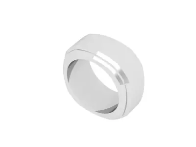 Wedding band 3D print model 16