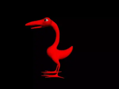 Duck Model Free low-poly 3D model