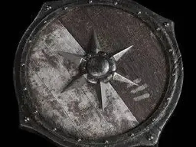 Medieval Shield - High Poly- Detailed 3D model