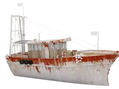 Rusty Boat 3D model