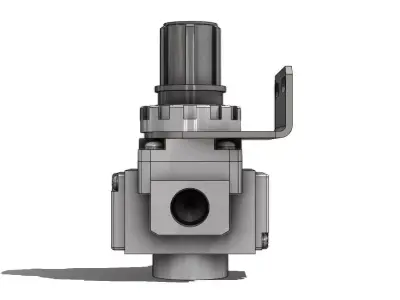 Regulador de Fluxo SMC AR20 F02B Y B Flow Regulator 3D model