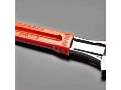 Broken Industrial Pipe Wrench for 3D print Free low-poly 3D model