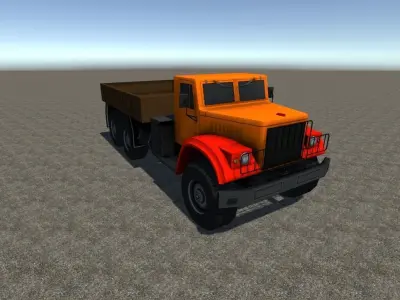 Industrial Cargo Truck 2 Low-poly 3D model