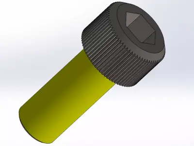 Allen bolt with Configuration 3D model