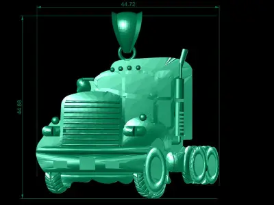 3D Truck Pendent 3D print model