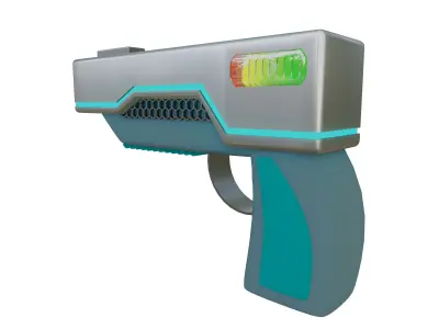 Futuristic Gun 3D model 7