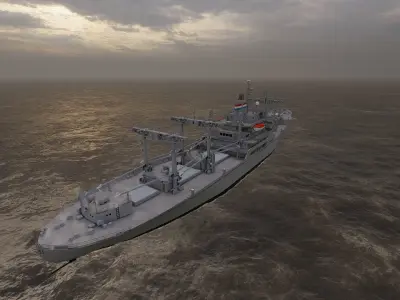 collection ships-Bulk carrier ship-tanker ship 3D model get