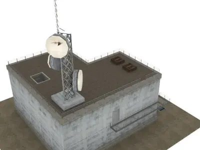 Free Radar Building Free low-poly 3D model