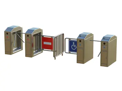 Turnstile Low-poly 3D model purchase