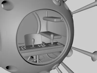Corona Spaceship 3D model
