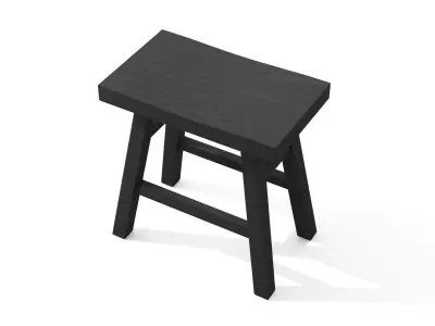 Leiden Charcoal Stool Low-poly 3D model