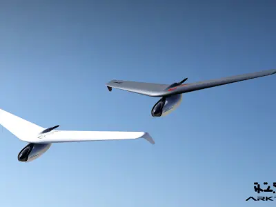 ARKTURIAN UAV Low-poly 3D model