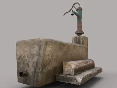 Hand Water Pump 3D model