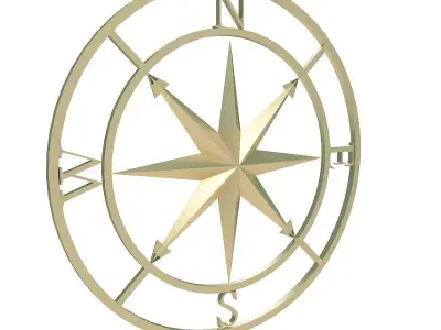 Compass rose  3D model