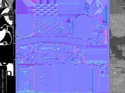 Heater 01  Low-poly 3D model