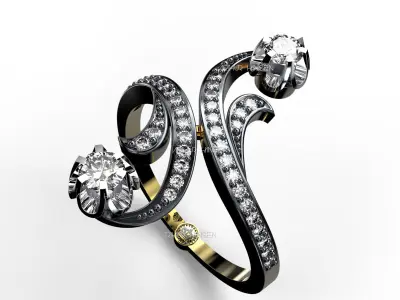 Antique TDM Ring 3D print model