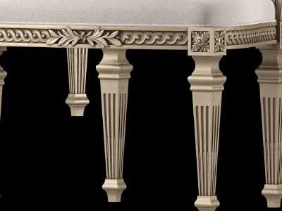 roberto giovannini chair art 454G and 1347 3D model