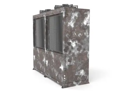 Rusty Unit Compressor Condensing 3D model