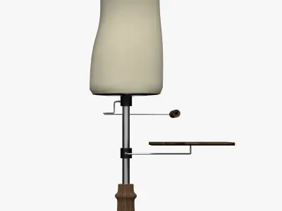 Mannequin wooden 3D model