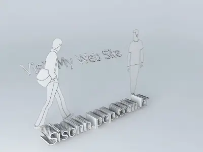 Visit My Web Site Free 3D model