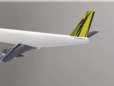 Fictional Twin Engine Jetliner a319 series Inspired 3D model