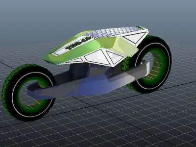 TGS18 CUSTOM BIKE Low-poly 3D model