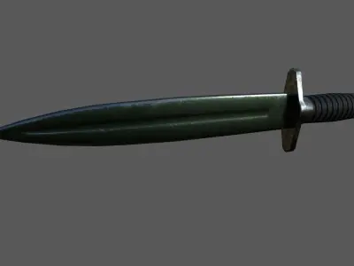 Knife Free low-poly 3D model 8