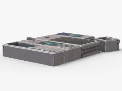 SciFi Multimedia Devices - Modular Components 3D model